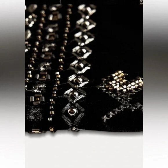 ZARA EMBROIDERED VELVET JACKET ZW COLLECTION - Picture 6 of 6